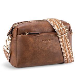 Small Crossbody Purse Triple Zip Cell Phone Leather Shoulder >:)